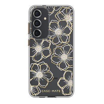 Case-Mate Floral Gems - tok Samsung Galaxy S24+ (arany)