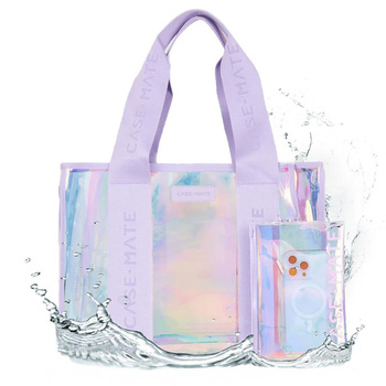 Case-Mate Soap Bubble Beach Tote with Phone Pouch - Vízálló táska okostelefon tokkal, minden alkalomra (Iridescent)