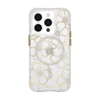 Case-Mate Floral Gems MagSafe - iPhone 15 Pro tok (arany)