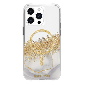 Case-Mate Karat MagSafe - iPhone 15 Pro Max Case Decorated with Gold (Marble)