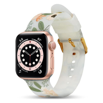 Papírový řemínek Rifle - řemínek pro Apple Watch 42/44/45/49 mm (Wild Flowers)