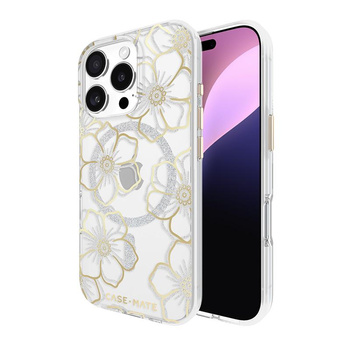 Case-Mate Floral Gems MagSafe - iPhone 16 Pro Case (Gold)